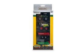 Obrázek z Traktor a kombajn s vlečkami kov/plast set 19,5cm 
